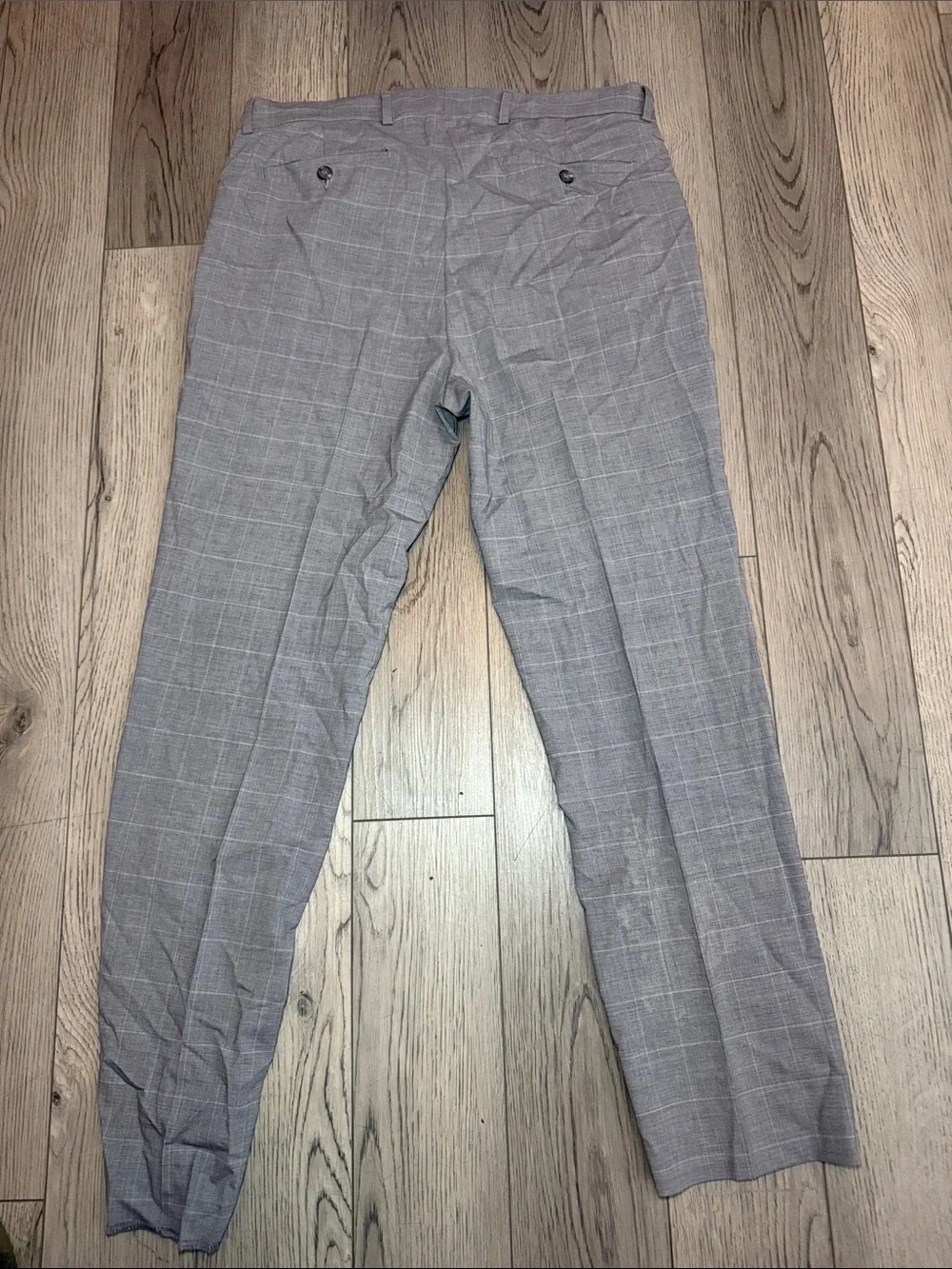 Kenneth Cole Men's Gray Suit Jacket 42L 35X29 Dress Pants